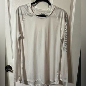 Columbia PFG White Fishing Hoodie Wonens Plus 1X